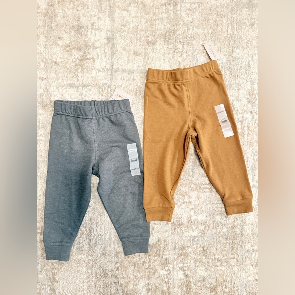 Garanimals Kids' Gray and Tan Jogger Pants size 2T-NWT